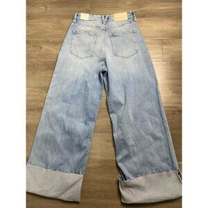 Artemis Vintage The Modern Curvy Cuffed Wide Leg High Rise Jeans Blue Size 7/27